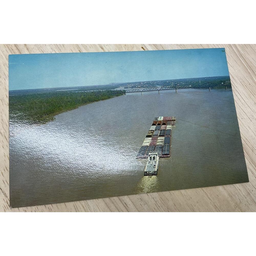 Vintage Towboat Mississippi HS Crocker Deep South Color Postcard 5.5x3.5 In